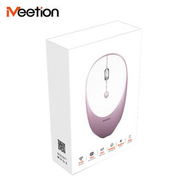 El ratón inalámbrico de los ratones de la PC de MeeTion R600 del pequeño del viaje 2.4G Wifi ordenador portátil óptico silencioso rosado lindo del Usb mini tiene DPI